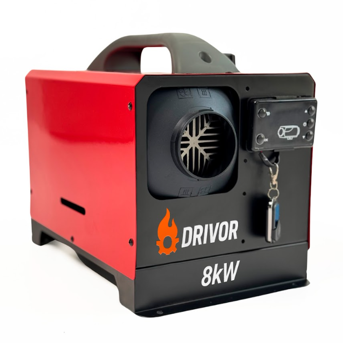 Автономний дизельний обігрівач (Webasto) Drivor 8 кВт (12В/24В/220В) з LCD-дисплеєм та пультом ДК Київ - фото 2