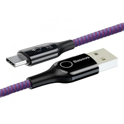 Дата кабель USB 2.0 AM to Lightning 1.0m 2.4A purple Baseus (CALCD-05) Вінниця - фото 3