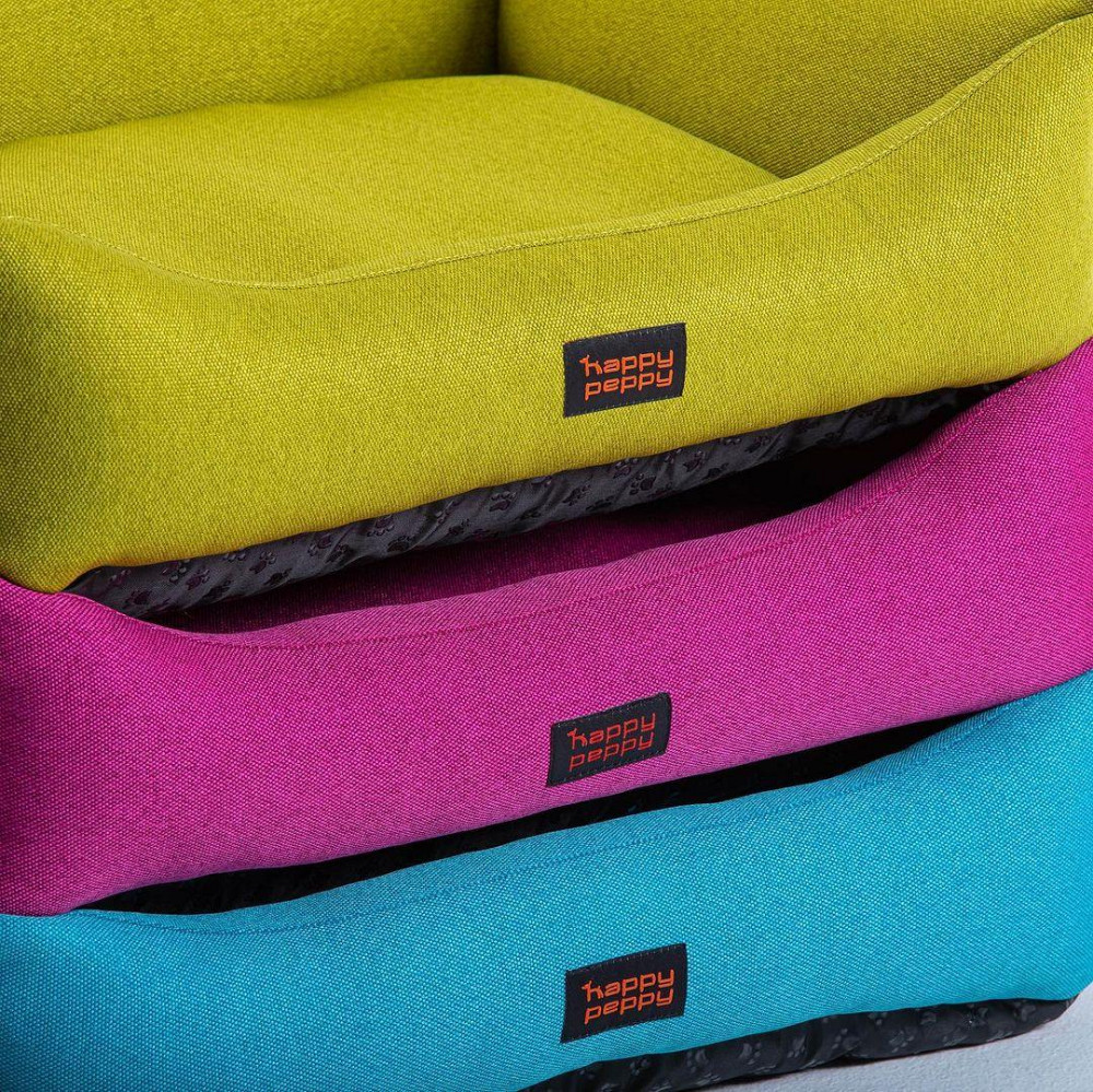 Лежак для собак и котов Happy Peppy (Хэппи Пеппи) Sofa Рогожка 80х120 см, Голубой Запорожье - изображение 9