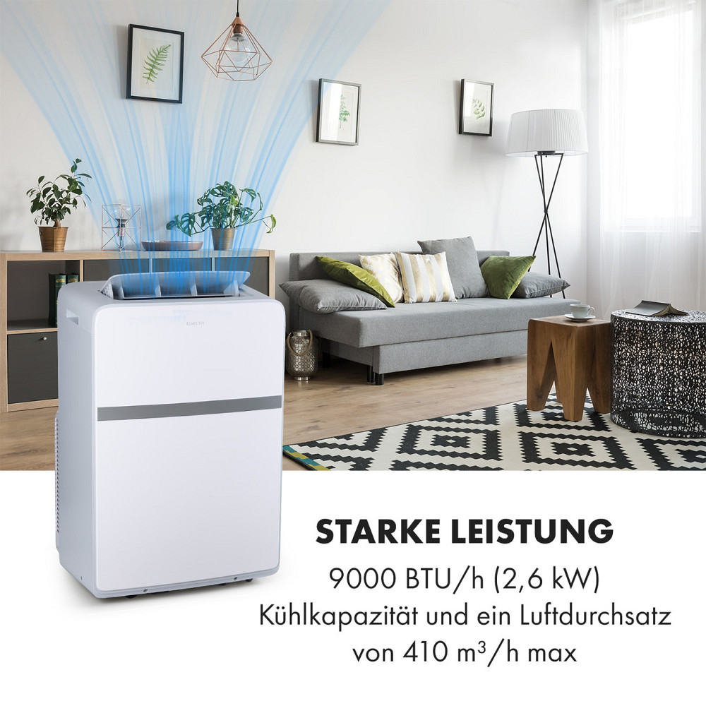 Мобільний кондиціонер Ion Breeze 9000 BTU/2,6 кВт витрата повітря 410 м3/год 16-32 °C білий (Німеччина, читати Рівне - фото 3