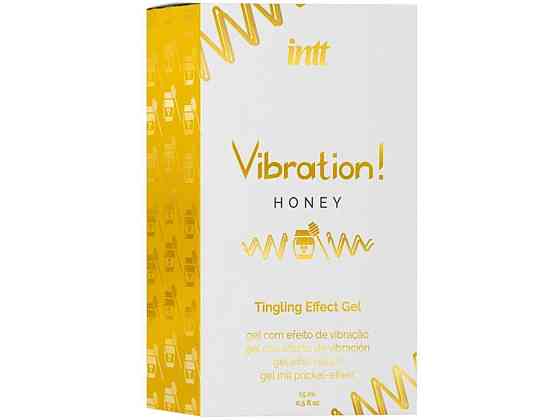 Рідкий вібратор Intt Vibration Honey (15 мл), густий гель, дуже смачний, діє до 30 хвилин Sex Aura Київ