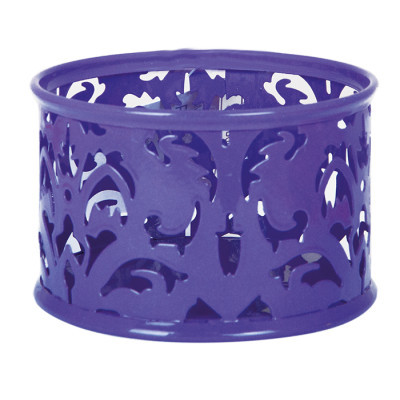 Подставка для скрепок Buromax BAROCCO, металлическая, фиолетовая (BM.6222-07) Винница - изображение 1