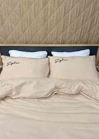 Комплект постільної білизни Сатин, Євро 200х230 Айворі (88-148) Київ