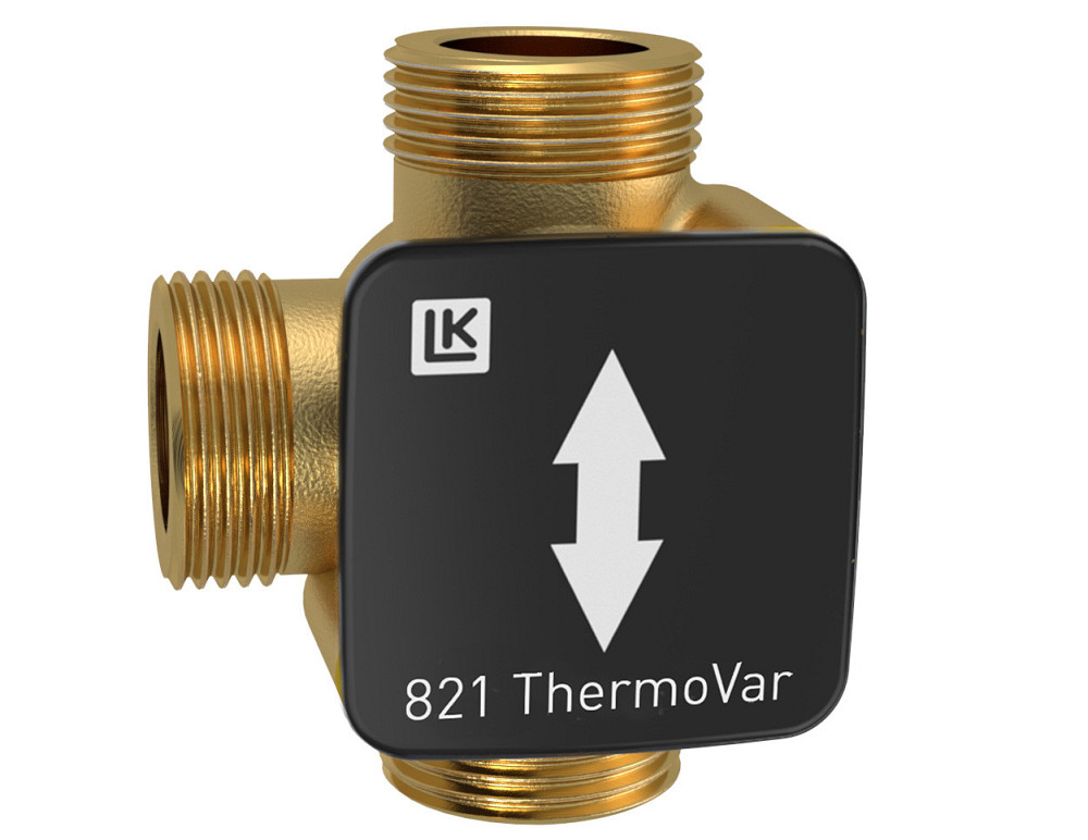 LK 822 ThermoBac Триходовий зворотний клапан, корпус латунь ВВВ 1 1/4