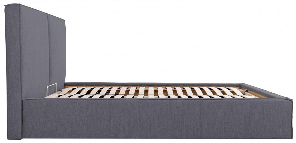 Кровать Delhi Comfort 140 х 190 см Мисти Dark Grey С подъемным механизмом и нишей для белья Темно-серый Днепр - изображение 15