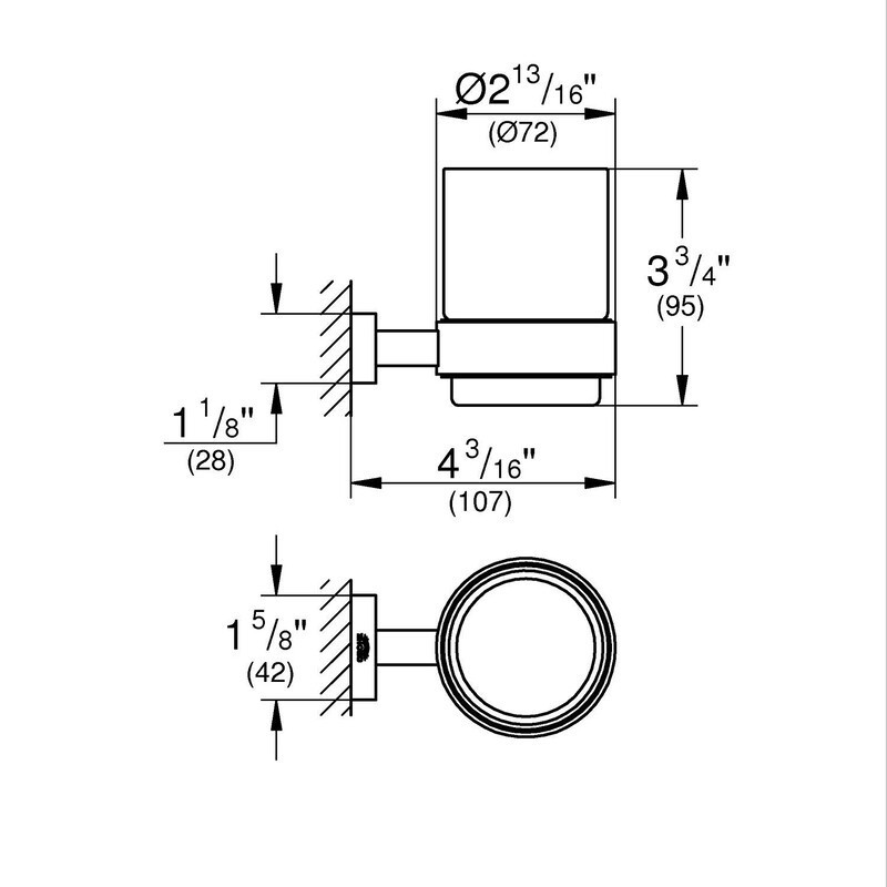 Набір аксесуарів 3в1 Grohe Essentials Cube (BF40511EC) Київ - фото 2