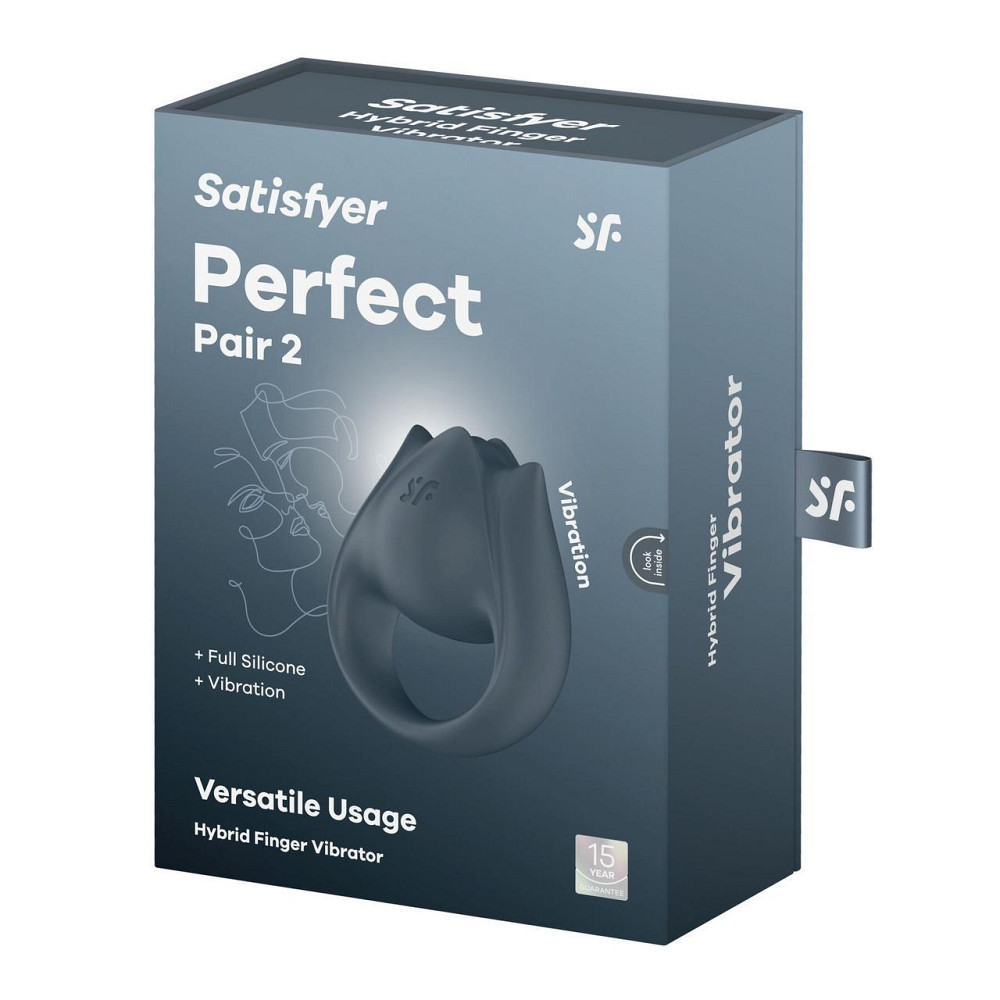 Вібратор на палець та ерекційне кільце 2в1 Satisfyer Perfect Pair 2 Sex Aura Київ - фото 9