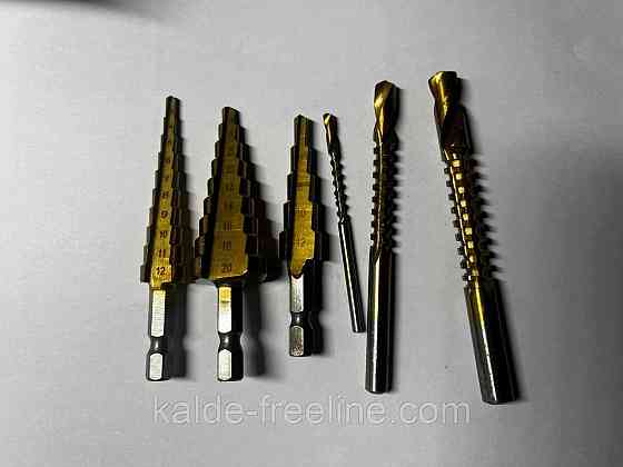 Набір ступінчатих свердл з титановим покриттям Харків