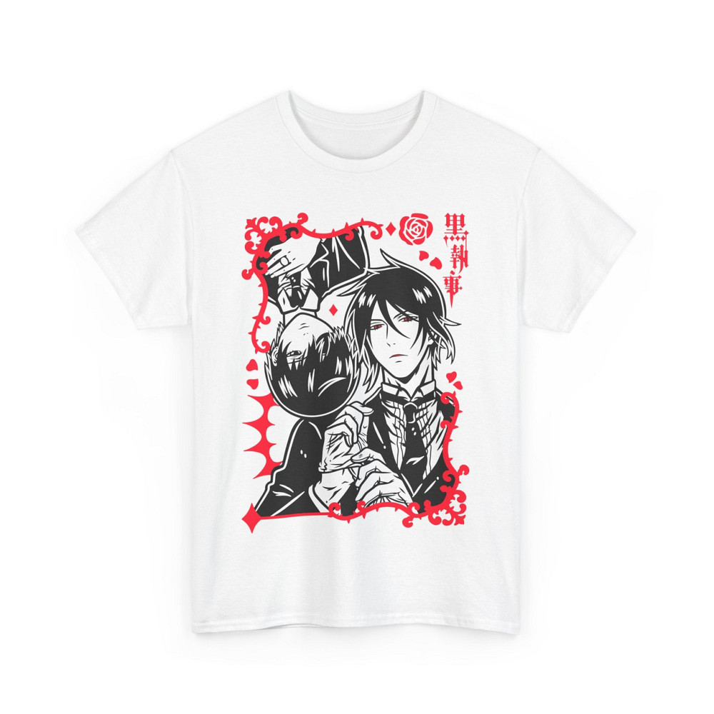 Футболка аниме Себастиан Киел Блакк Бутлер оверсайз (S/M/L) Черний AnimeJ0431 Днепр - изображение 6