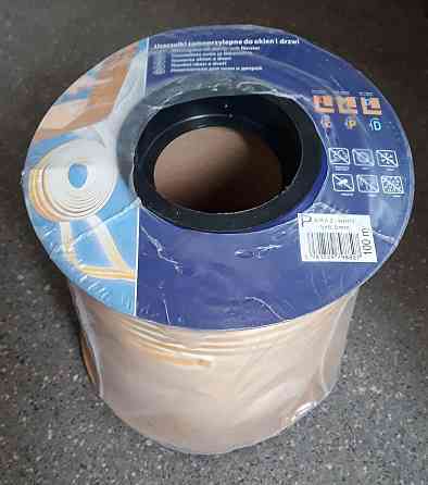 Самоклеючий гумовий ущільнювач для вікон та дверей профіль Р 9х5.5 (100м) білий Павлоград