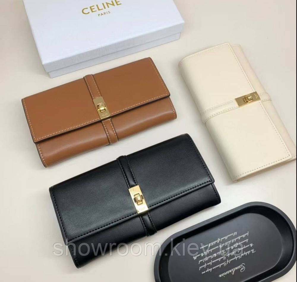 Женский брендовый коешелек Celine (924) brown Киев - изображение 9