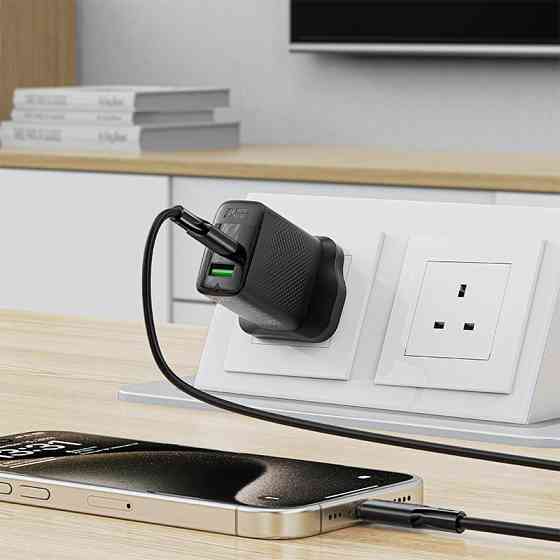 Кабель ACEFAST C17-03 USB-C to USB-C silicone charging data cable Black Одесса