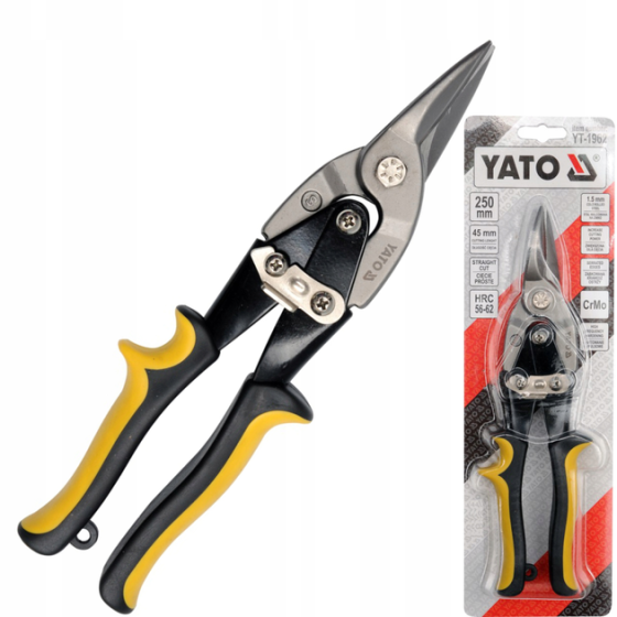 Ножиці по металу 250мм прямі "профі" YATO Харків