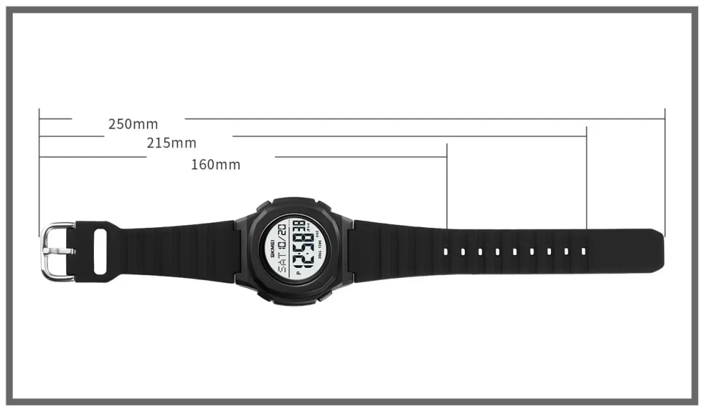 Спортивные наручные часы Skmei 2023 (Черный с белым) Винница - изображение 9