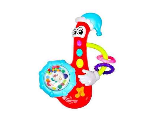 Погремушка пластик музыкальная KP-0882 Саксофон ТМ BABY MIX Киев