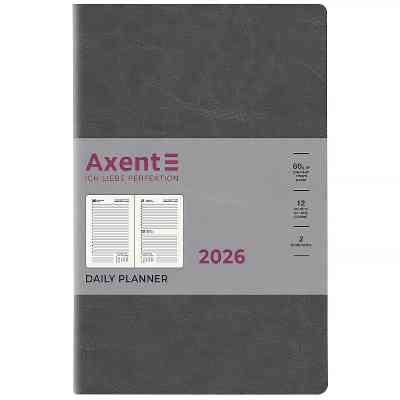 Тижневик Axent датований 2026 Partner City Soft, 145х210, сірий (8821-26-06-A) Вінниця