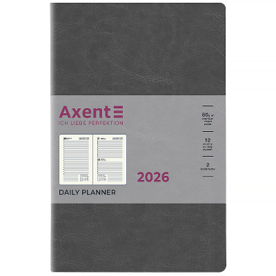 Еженедельник Axent датированный 2026 Partner City Soft, 145х210, серый (8821-26-06-A) Винница - изображение 2