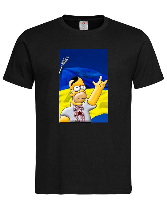 Футболка з патріотичним принтом "Гомер Сімпсон" Городище - фото 1
