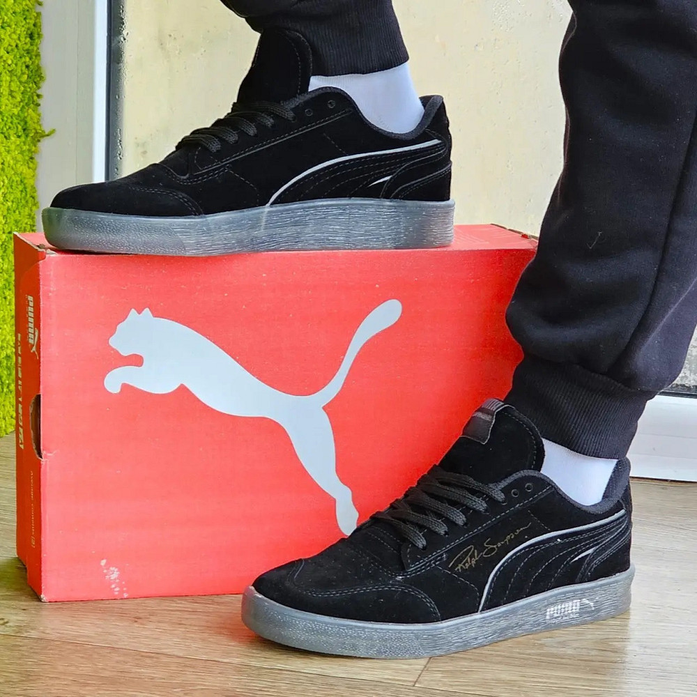 Кросівки Чоловічі Puma Чорні Замшеві Пума (розміри: 40,41,42,43,44) - 37-1 Дніпро - фото 1