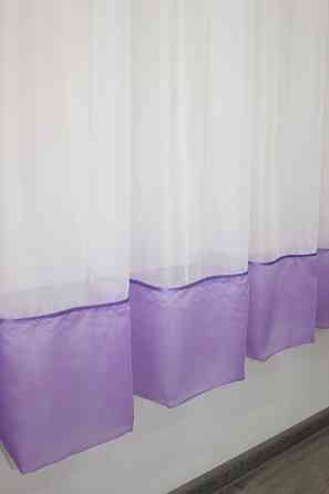 Кухонная занавеска VR-Textil № 047к сиреневый с белым 270х170 см (50-220) Киев