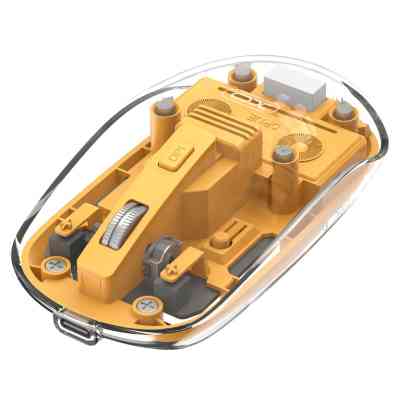 Мышка XO M12 Wireless Transparent/Yellow (M12 Yellow) Винница