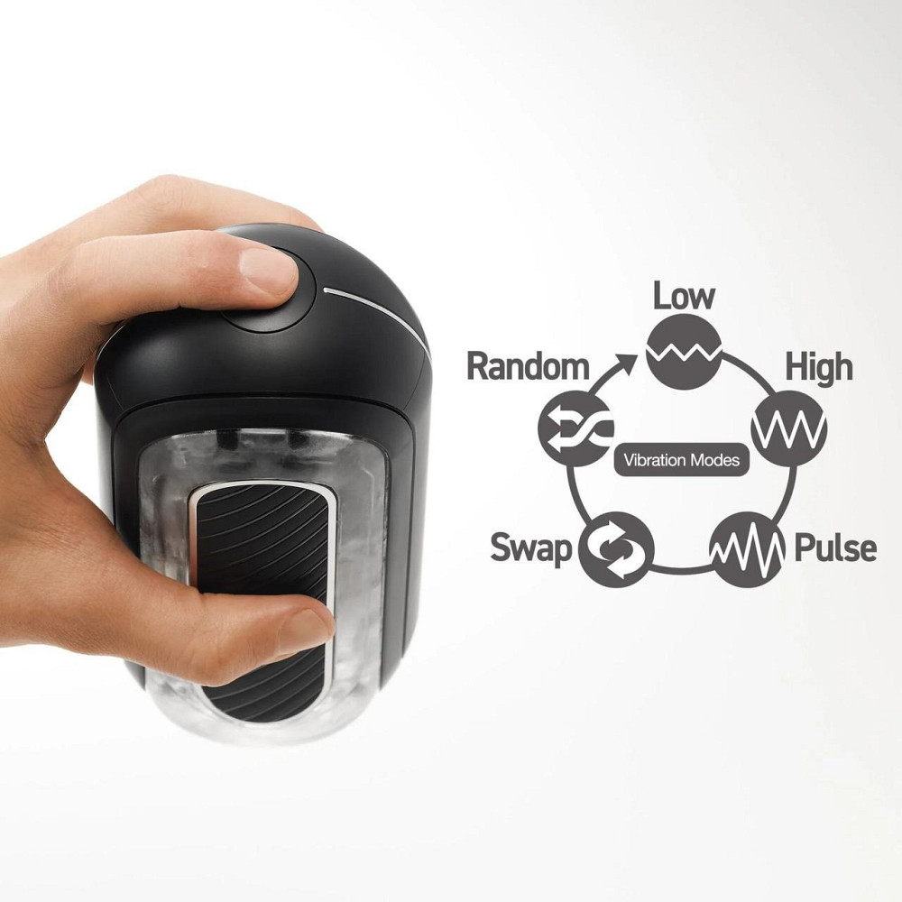 Мастурбатор Tenga Flip Zero Gravity Electronic Vibration Black Sex Aura Київ - фото 7