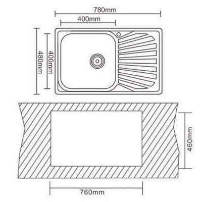 Мийка кухонна Interline VEGA sateen Вінниця - фото 9