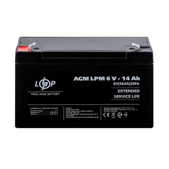Акумулятор AGM LPM 6V - 14 Ah Київ