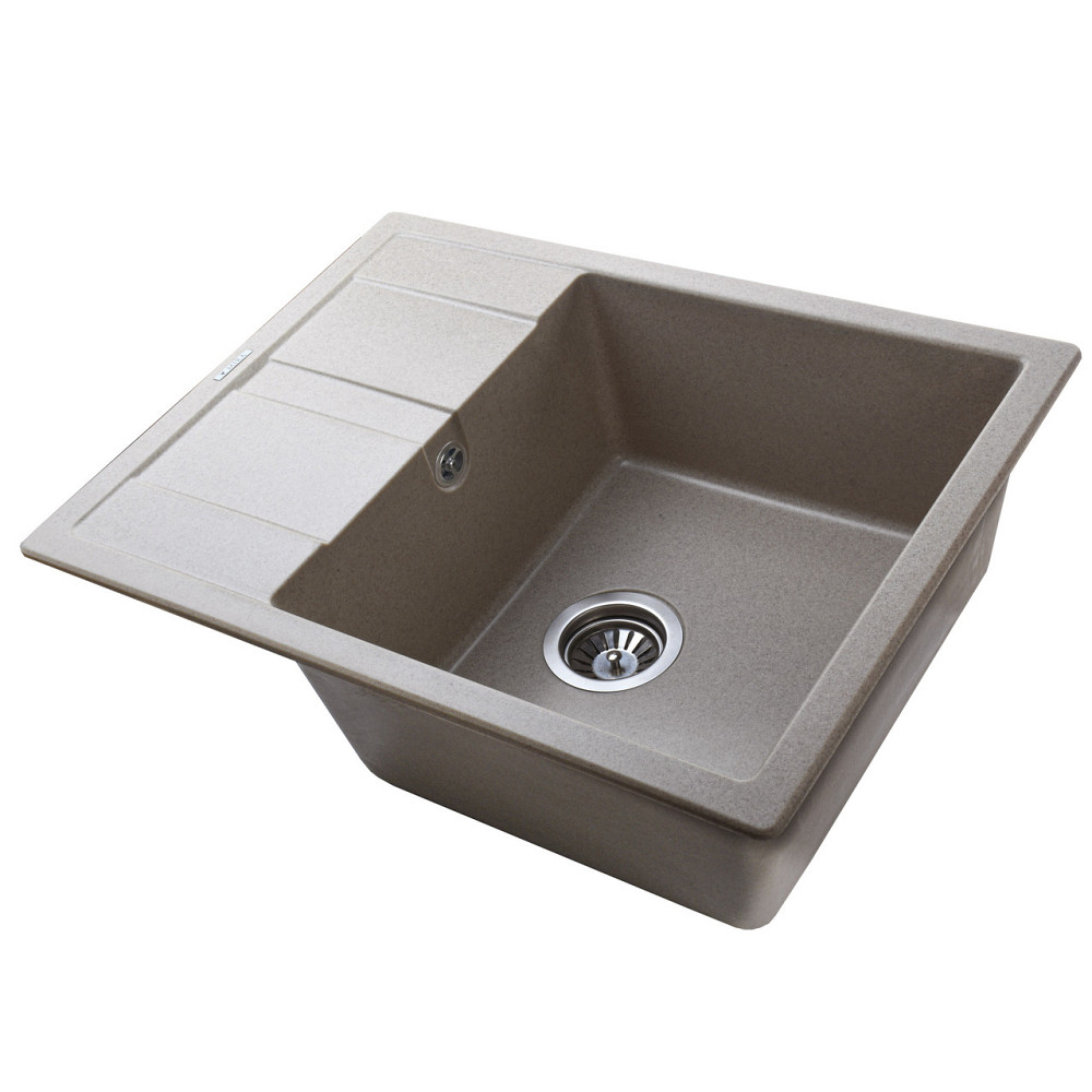 Гранитная мойка Mira ONZA бежевый 650 х 500 мм (000028912) Киев - изображение 4