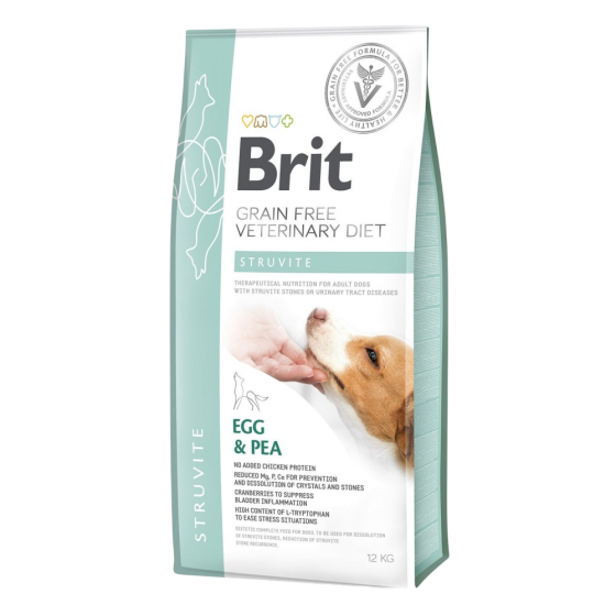 Сухий корм Brit GF VetDiet Dog Struvite для собак, при сечокаменній хворобі, з яйцем, індичкою, горохом и гречкой, 12 кг Вінниця