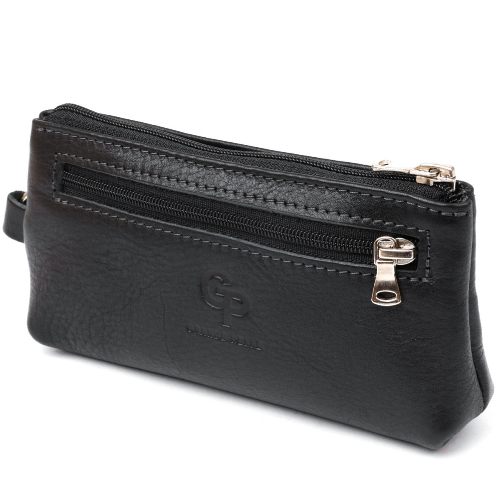 Ключница с монетницей GRANDE PELLE 11371 Черный Киев - изображение 1