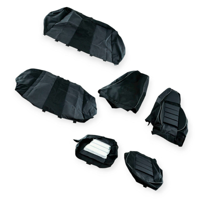 Чохли салону ваз 2108-21099, 2113-2115 "пілот" сірі тканина Koston Мукачево - фото 1