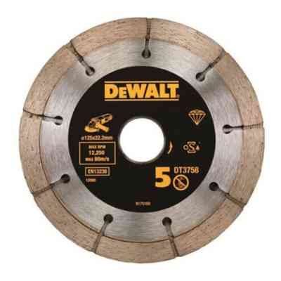 Диск пильный DeWALT алмазный сдвоенный бетон/кирпич/штукатурка, 125x6.3х22.2 мм (DT3758) Винница