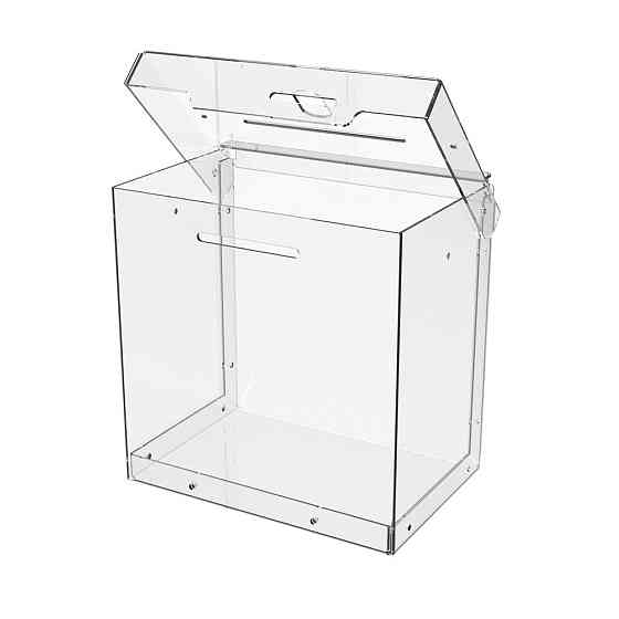 Ящик EKOSTAR с замком для сбора денег 150x150x100 мм. Объем 2,2 литра. Киев