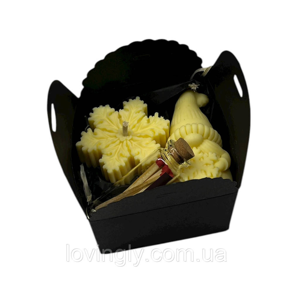 Новорічний подарунок для родини або пари — чашки, свічки, чай, мед, будиночок з підсвіткою Ірпінь - фото 11