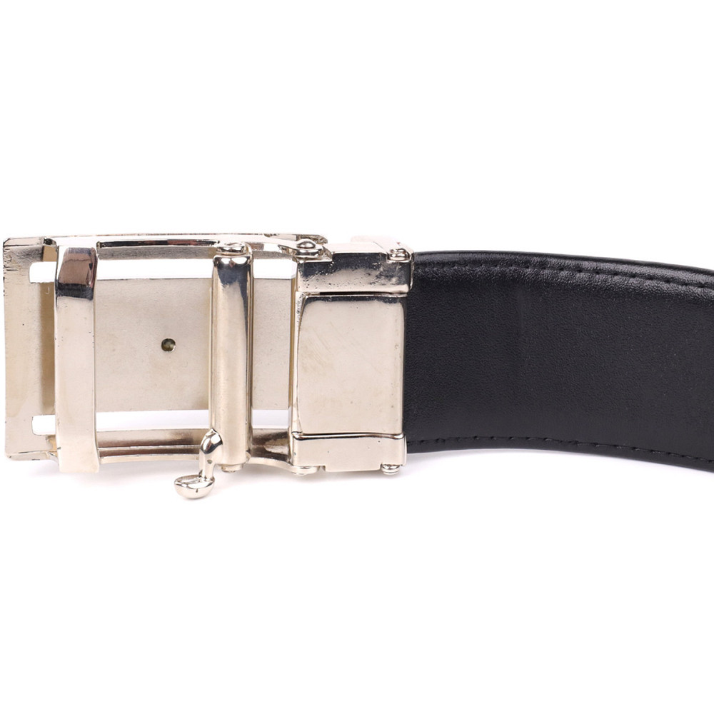 Ремень-автомат STINGRAY LEATHER 18203 из натуральной кожи морского ската Черный Киев - изображение 8