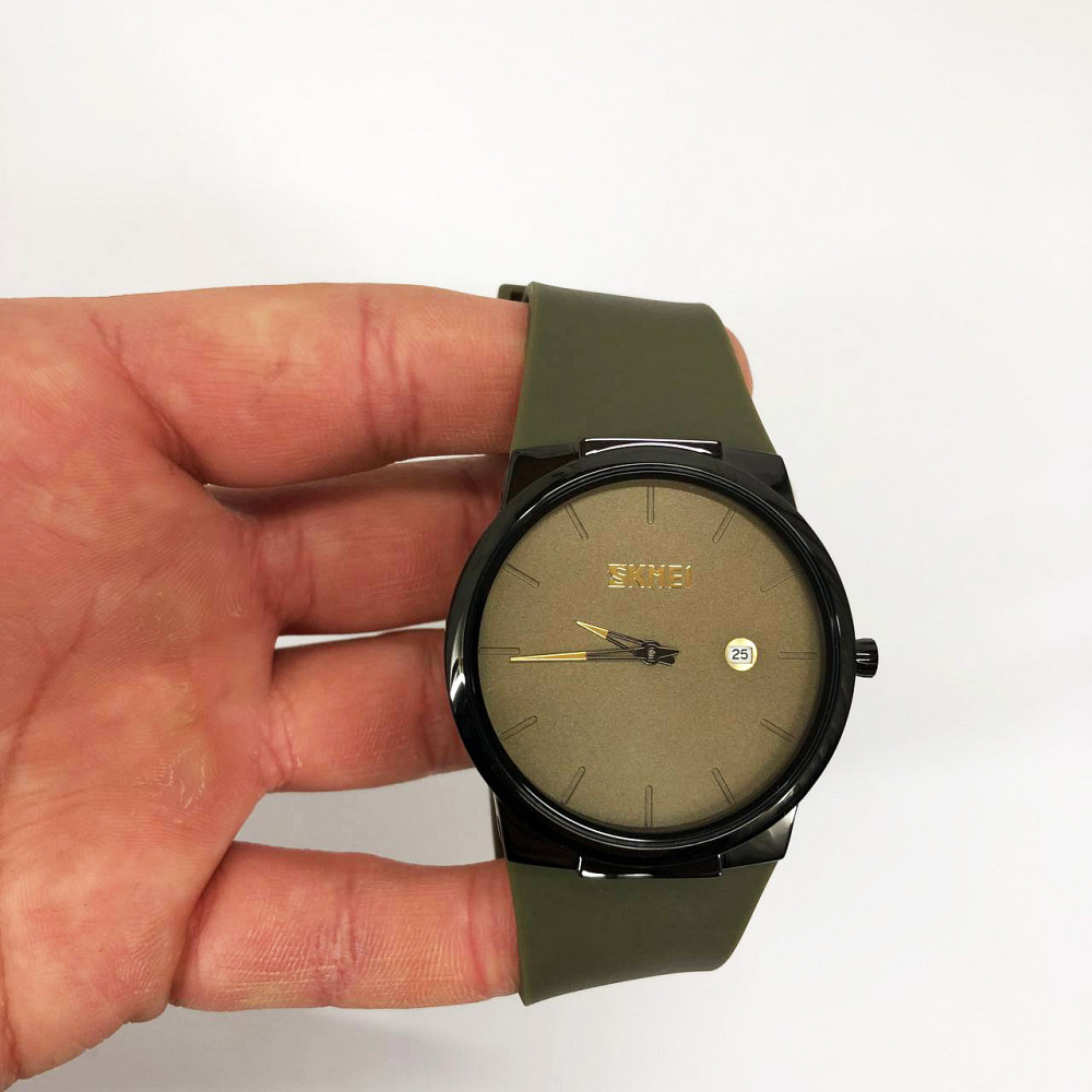Брендовые мужские часы на подарок SKMEI 1509AG, Элегантные часы для мужчин кварцевые мужские TK-12 Львов - изображение 6