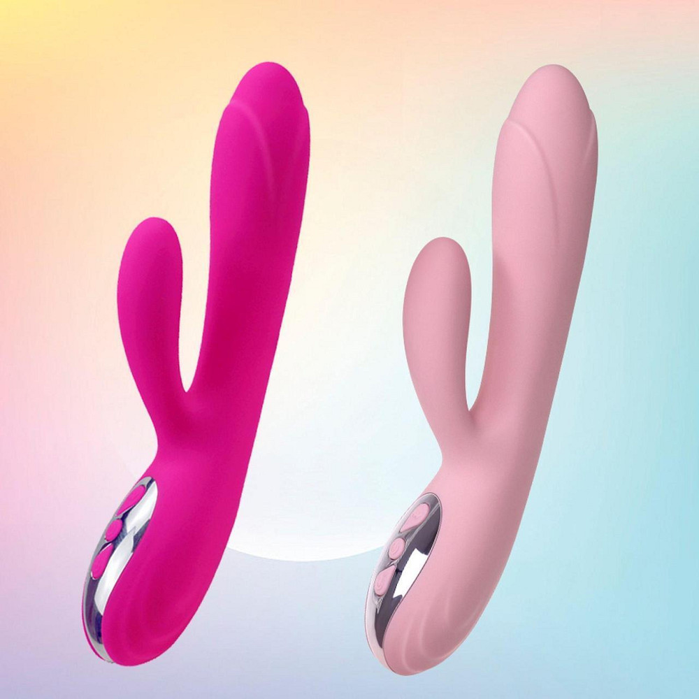 Вібратор - Joker Heating Double Vibrating Massage Stick Pink Sex Aura Київ - фото 3