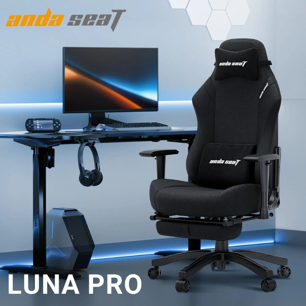Крісло для геймерів Anda Seat Luna Pro Size L Black Fabric (AD18T-44-BF) ( 21665 ) Харків - фото 7