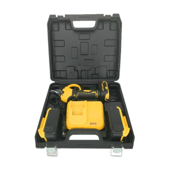 Секатор акумуляторний KRAFFTEC 48V Yellow з дисплеєм та 2 АКБ садовий інструмент Одеса