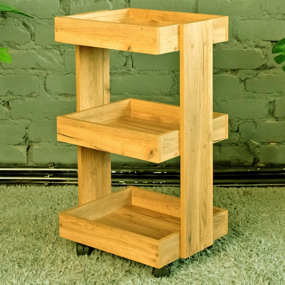 Етажерка для ванної на коліщатах "Хазелтон" каррі Миколаїв - фото 1