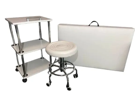 Косметологическая кушетка с тележкой и стулом без спинки (комплект) Киев - изображение 4