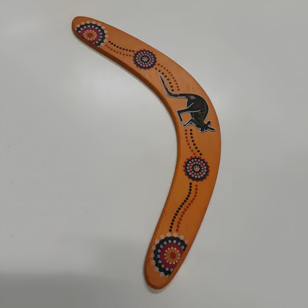 Дерев’яний бумеранг RESTEQ з липи 33×14 см — розписний бумеранг, що повертається, з натурального дерева для активного відпочинку Київ - фото 9