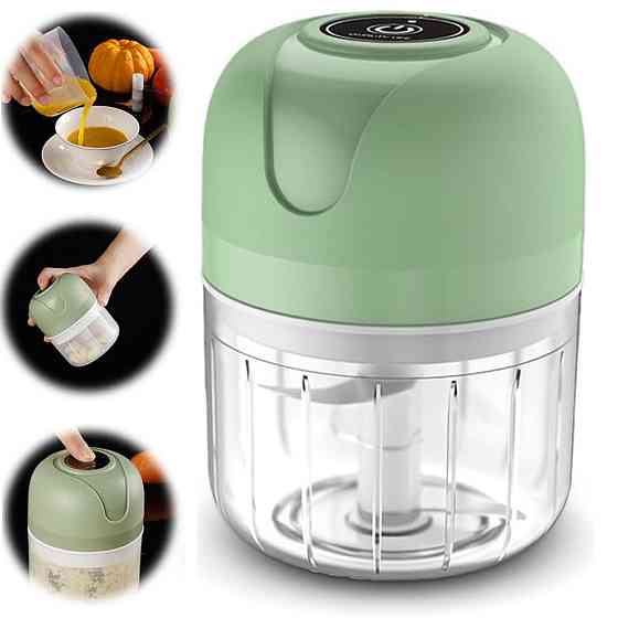 Кухонный мини измельчитель для продуктов,250мл,от USB,Зеленый SBR Киев