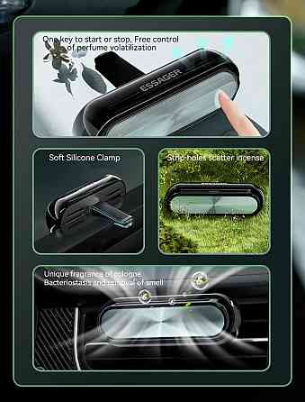 Автомобільний освіжувач повітря ESSAGER Grey Київ