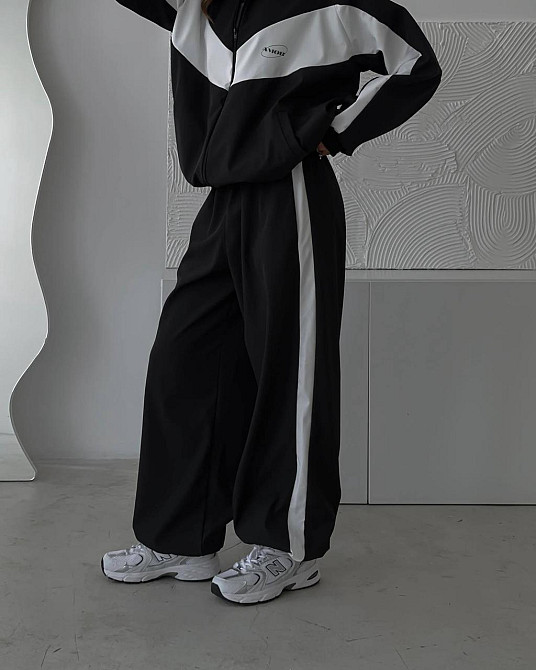 Жіночий стильний оверсайз костюм двійка  плащівка Еммі + підклад спорт Одеса - фото 9