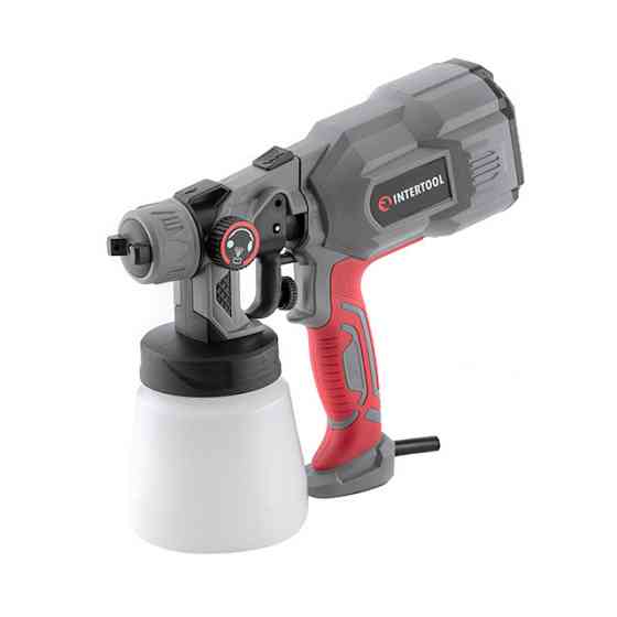 Краскопульт электрический HVLP, 0.55 кВт, 400 мл/мин, форсунка 1,8 мм, бачок 800 мл INTERTOOL DT-5055 Киев