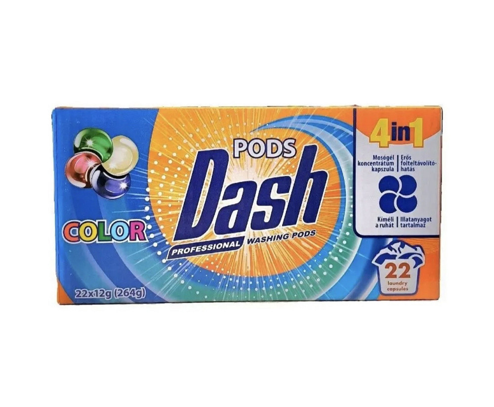 Капсули для прання Dash Color 4in1 22 шт Виноградов - изображение 1