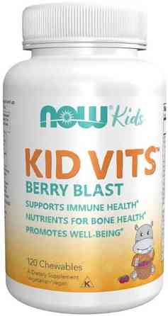 Вітаміни для дітей Now Foods Дитячі вітаміни Berry Blast Kid Vits 120 жов таб Ягоди Київ