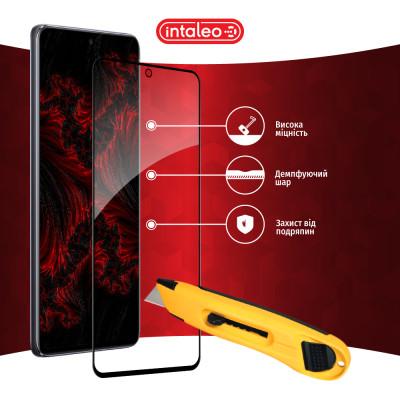 Стекло защитное Intaleo Full Glue Huawei Nova 10 SE Black (1283126546495) Винница - изображение 5